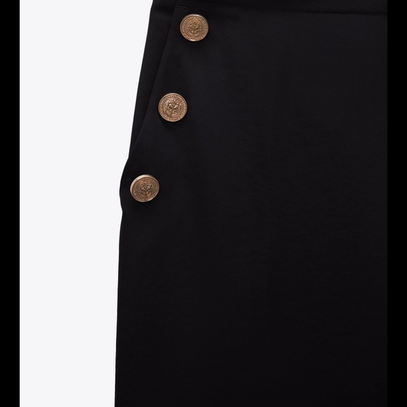 Zara Wide Leg Buttoned Pants - Picture 6 of 6